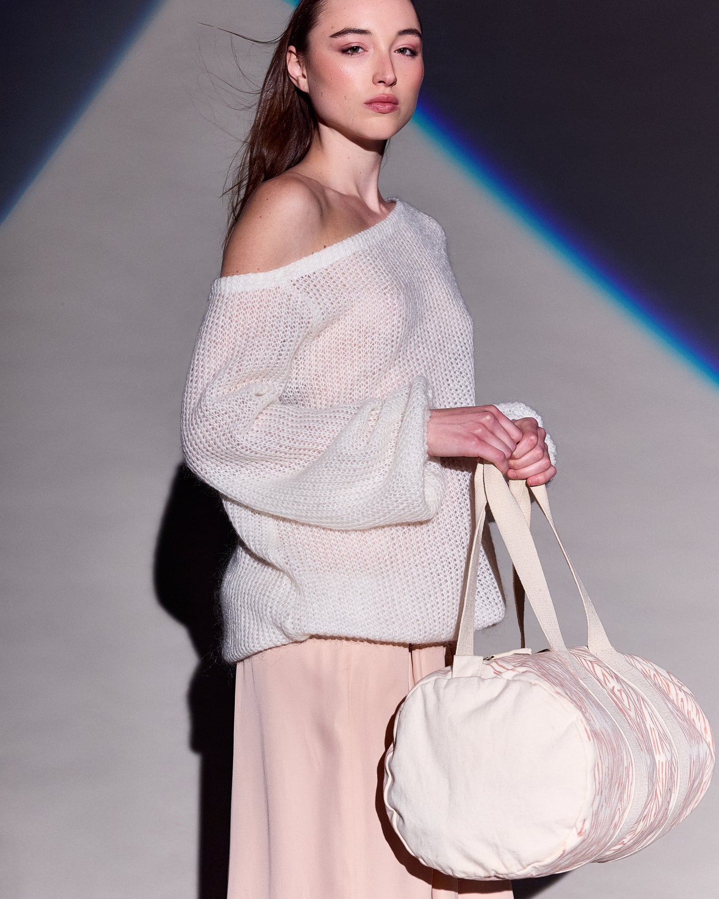 knitwear off shoulder sweater