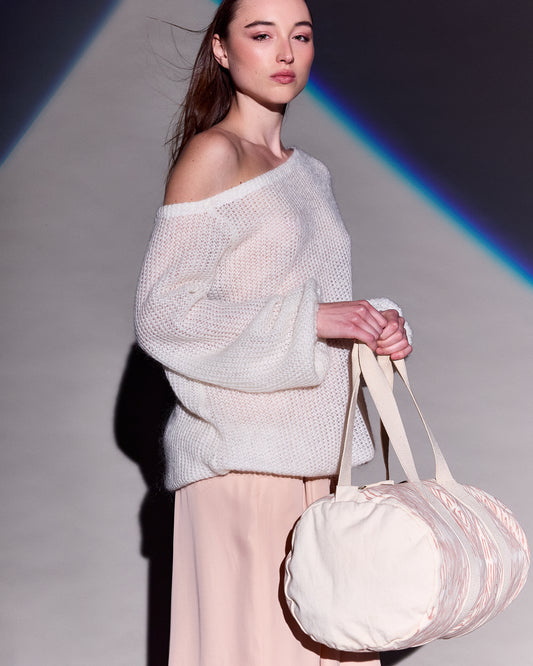 knitwear off shoulder sweater